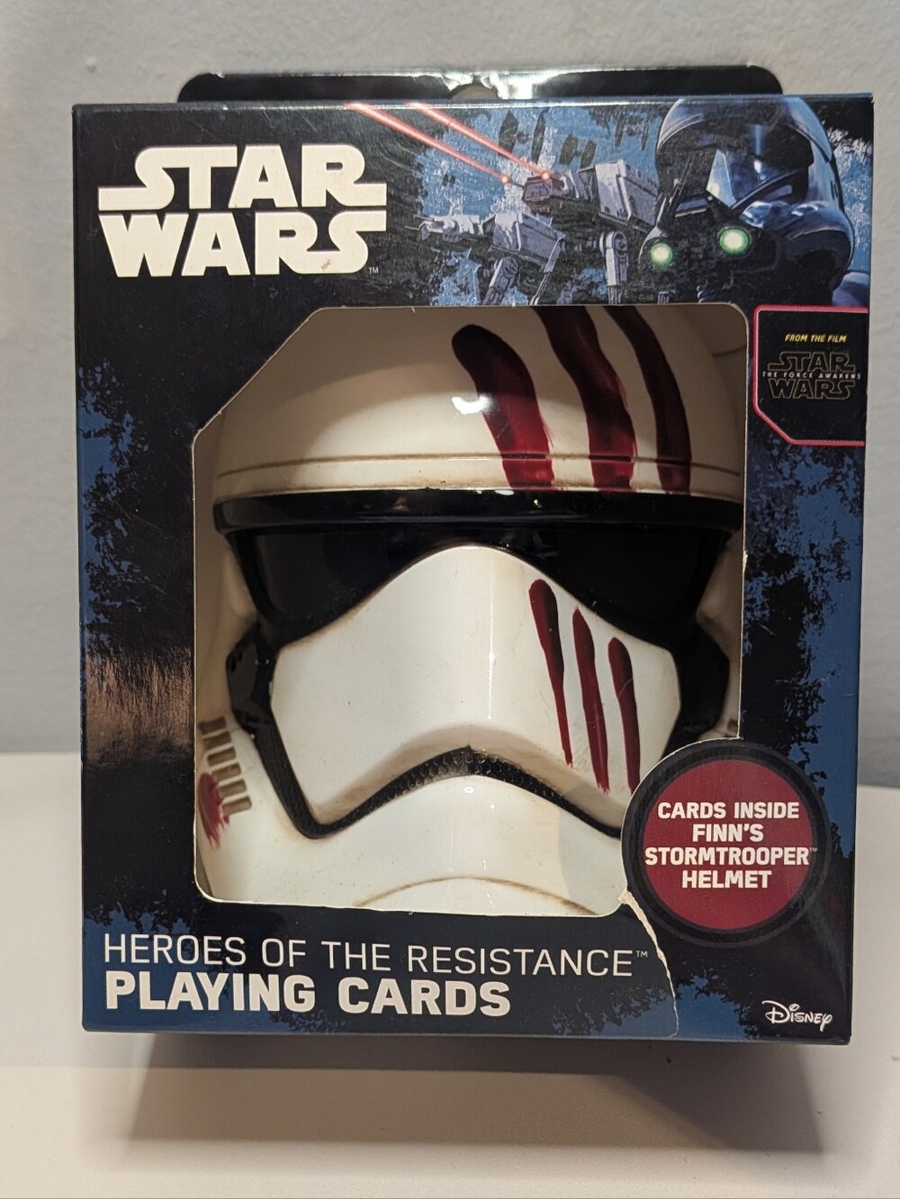 Star Wars TFA Playing Cards Finn Stormtrooper Blood Helmet Case Cartamund